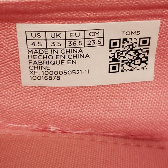 TOMS Pink Oodles of Poodles Alpargata Espadrille - Picture 7 of 7